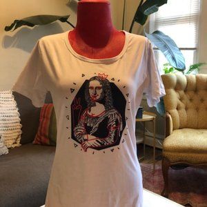 Mona Lisa graphic T-shirt